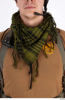 Photos Brandon Davis Pose A details of uniform scarf upper…